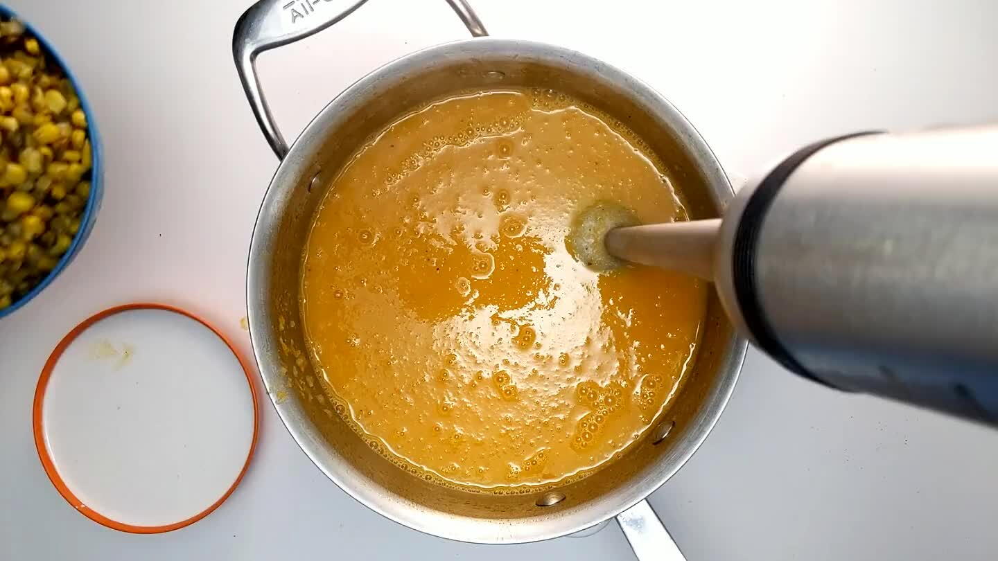 like to leave a little texture in a corn chowder. It should not be a smooth puree.