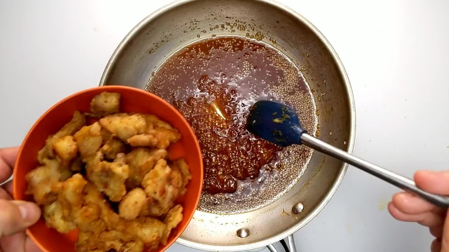 ghly in sauce.