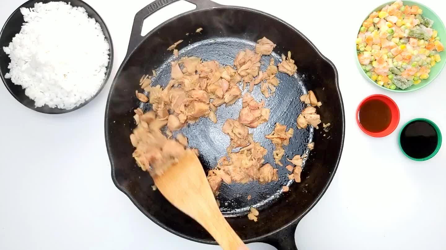 scraping the bottom. You can buy precooked rice at most grocery stores these days. To save a little money, you can also just seal your leftover rice the next time you make a batch and store it in the freezer.