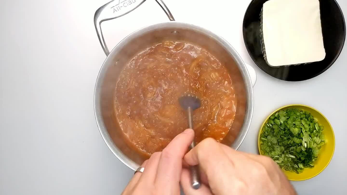 turally as the pot is stirred. Simmer until the tofu is heated through and the sauce is reduced slightly. Adjust seasoning if necessary. The broth is key here, so put a little extra attention into balancing the flavor.