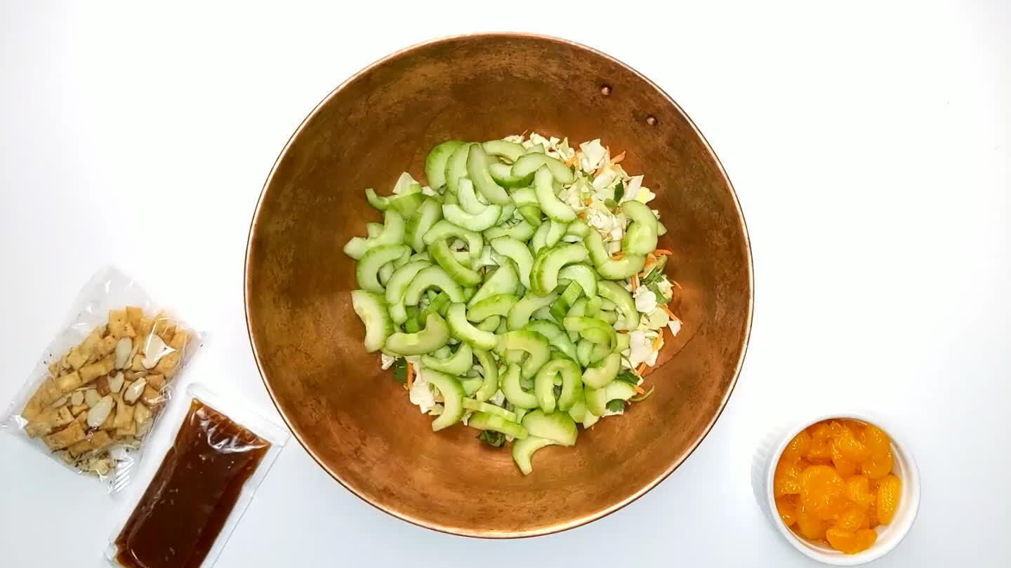 the salad mix.