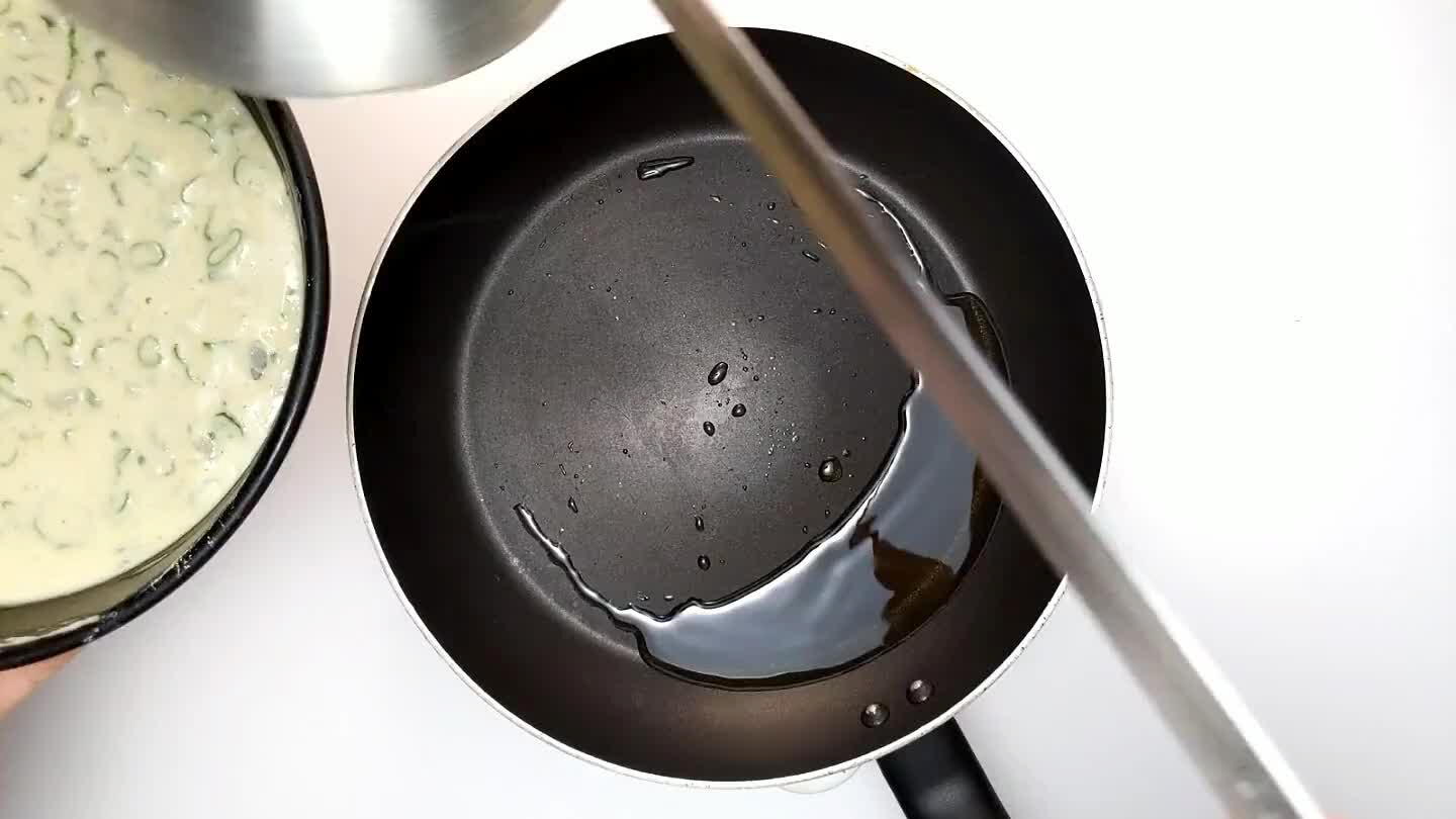 e pan and use a spatula to tease it out into a circle that fills the bottom of the pan, adding a little batter as needed. Let the pancake sizzle away until golden brown on the bottom (about 5 minutes).