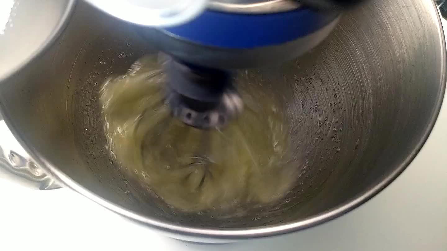 re that the sugar dissolves and does not sink to the bottom of the bowl. Whip until you achieve stiff, glossy peaks. Transfer whipped whites to a different bowl to free up the mixer bowl.