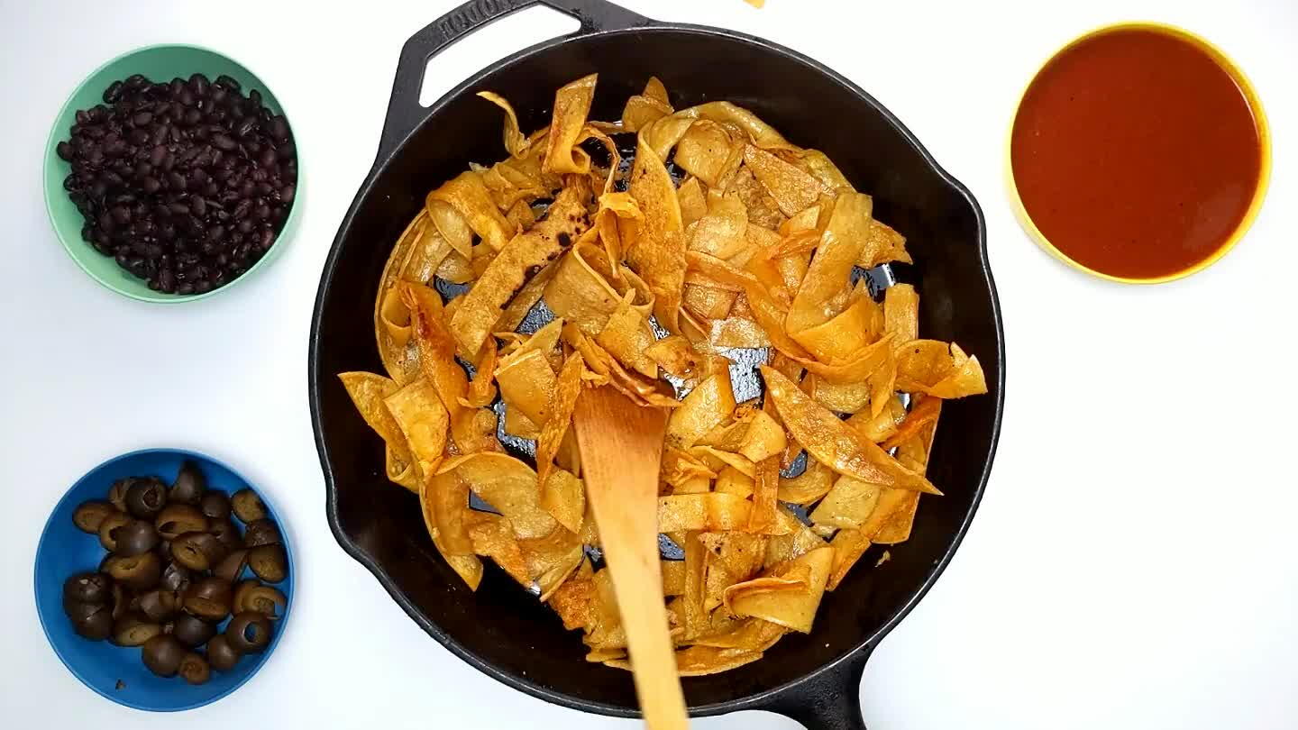 cy that coats the tortillas instead of the pan.