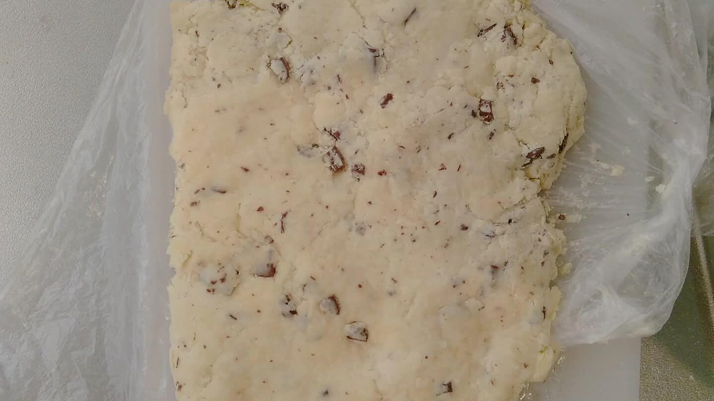 ち長め※写真は分量2倍で厚め、焼き時間は見た目の色で追加 ※袋の場合、切り広げて行うと洗い物らく!