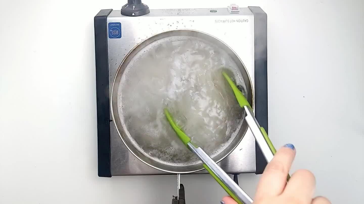 r over them to stop the cooking.