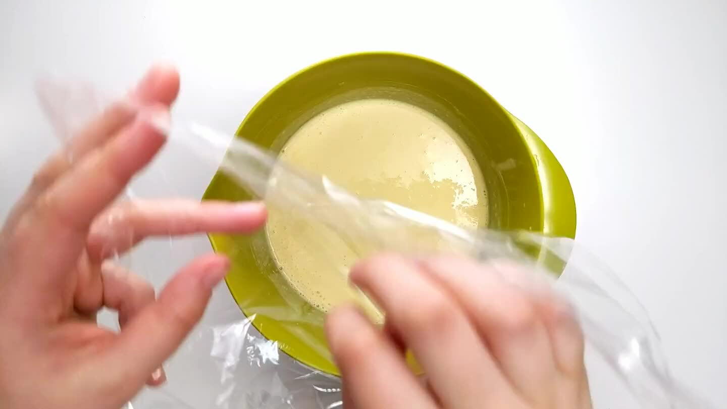 doesn't form and pop it in the fridge while you make the apple cake!