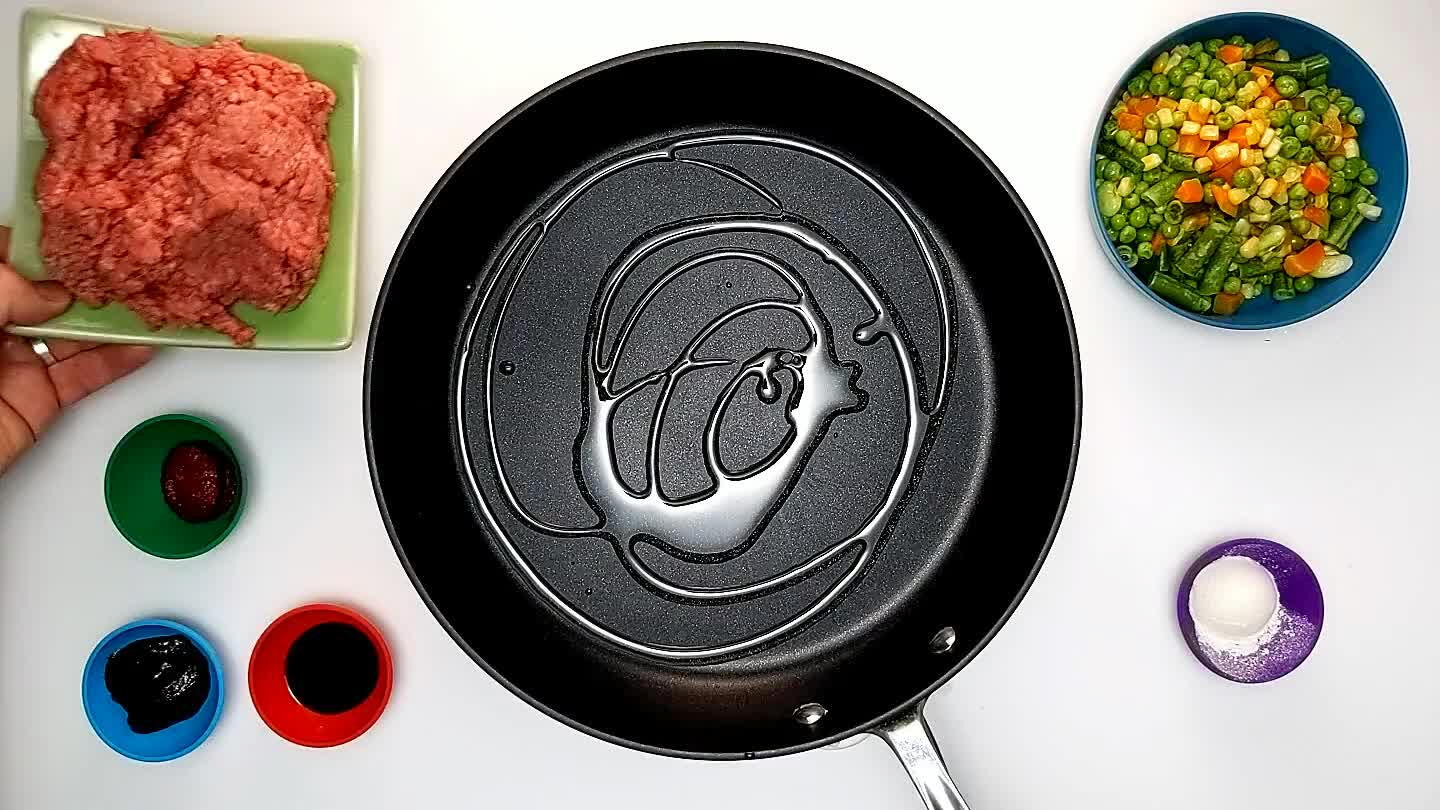 you're using very lean ground beef, you'll want to pour off the extra grease.