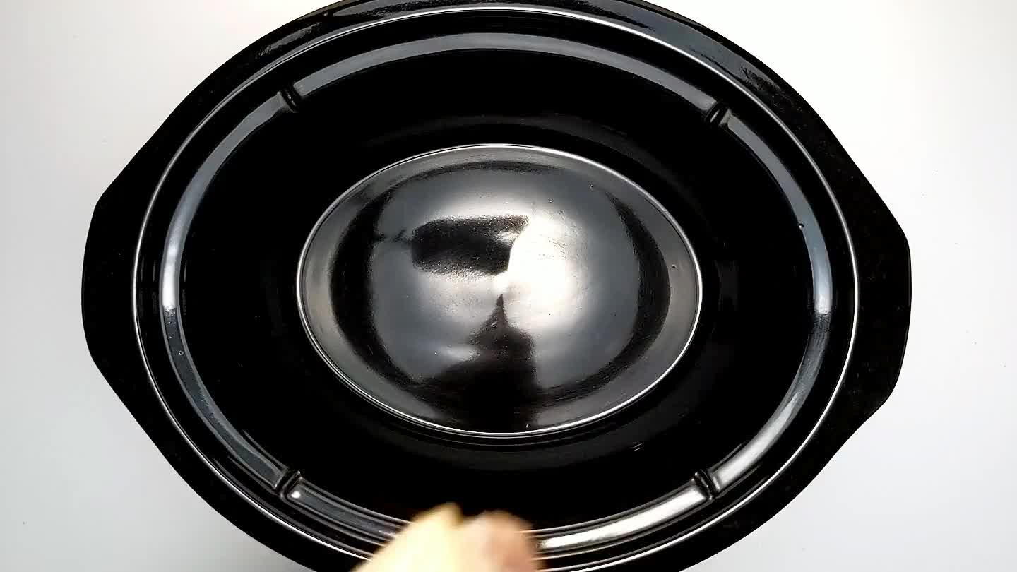 saucepan with at least 6 quarts capacity. You will need to a maintain a constant water temperature below a boil for a long period of time, so a crockpot is really the ideal tool for this dish.