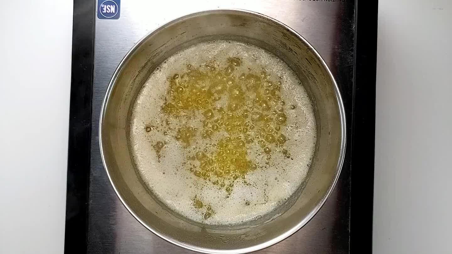 ll become larger. Simmer stirring constantly until the bubbles become small again and the bits on the bottom are browned and smelling toasty.