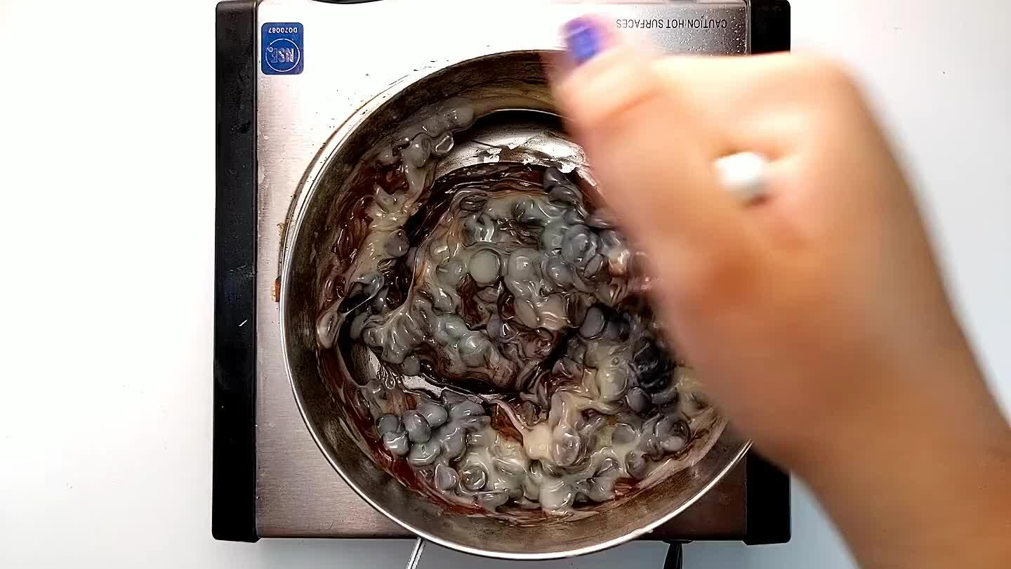d the sweetened condensed milk is fully incorporated.