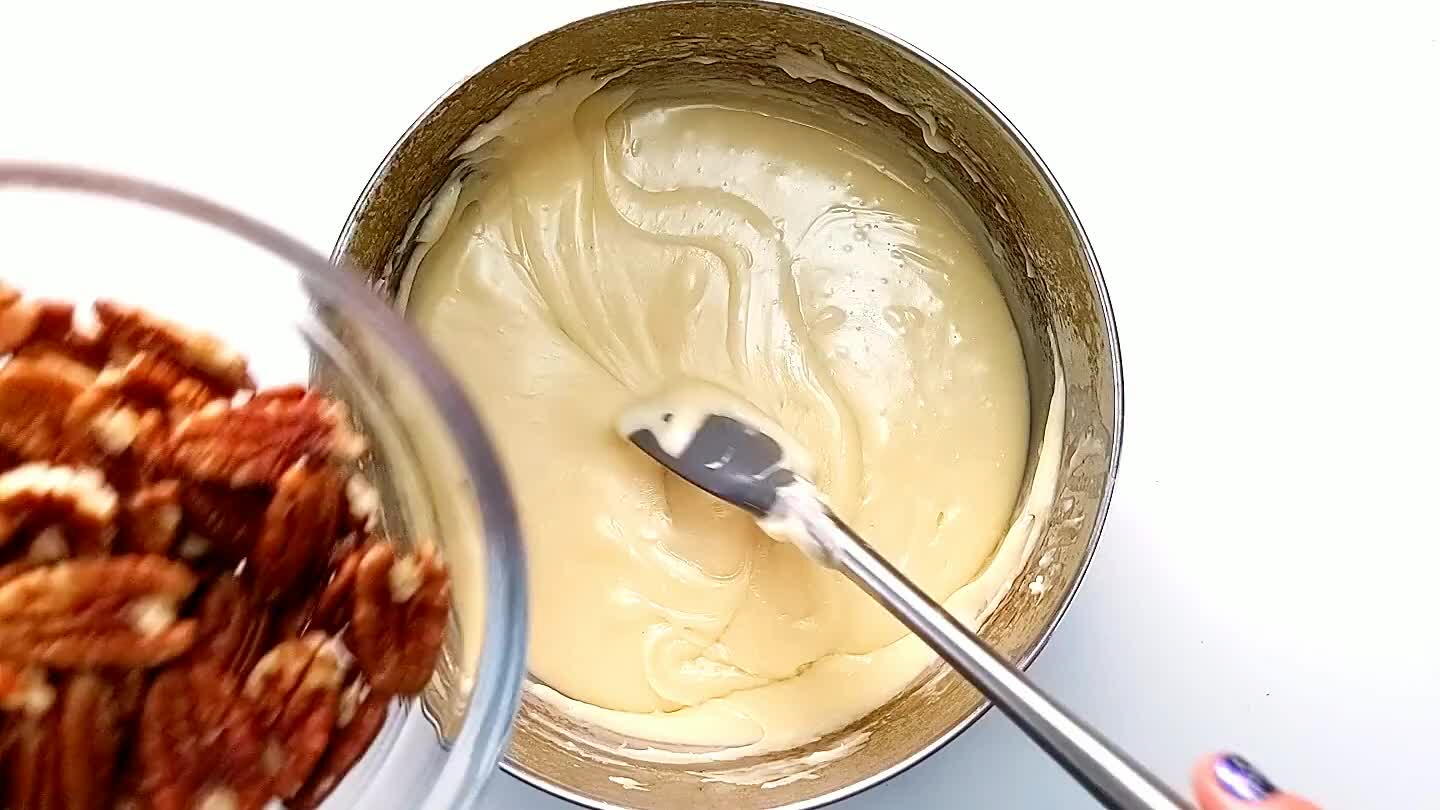e, save a few to chop and sprinkle on top of the fudge.