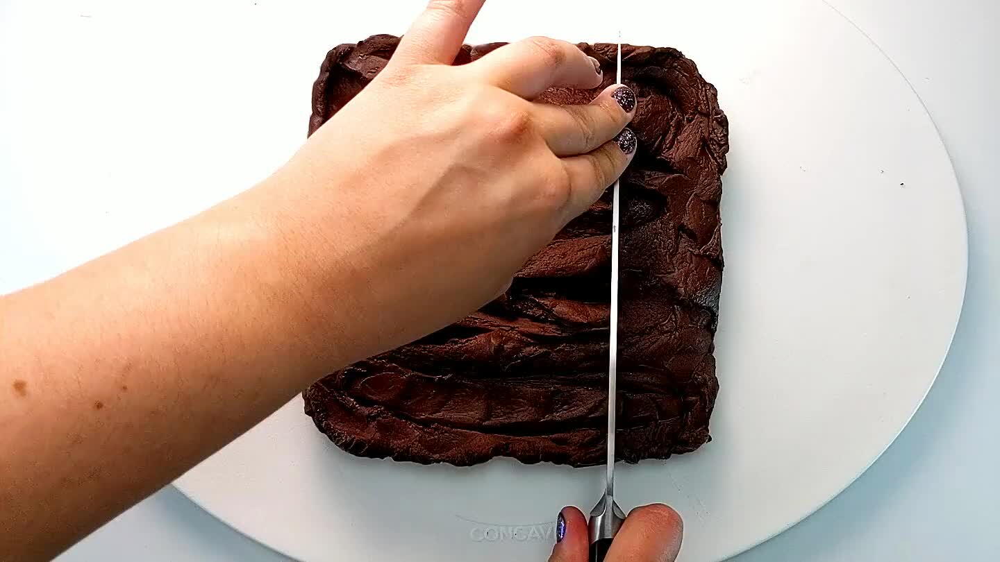 sized cubes for serving.