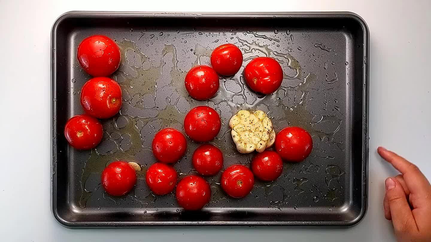 ay through. Tomatoes should burst open, release liquid and brown up slightly.