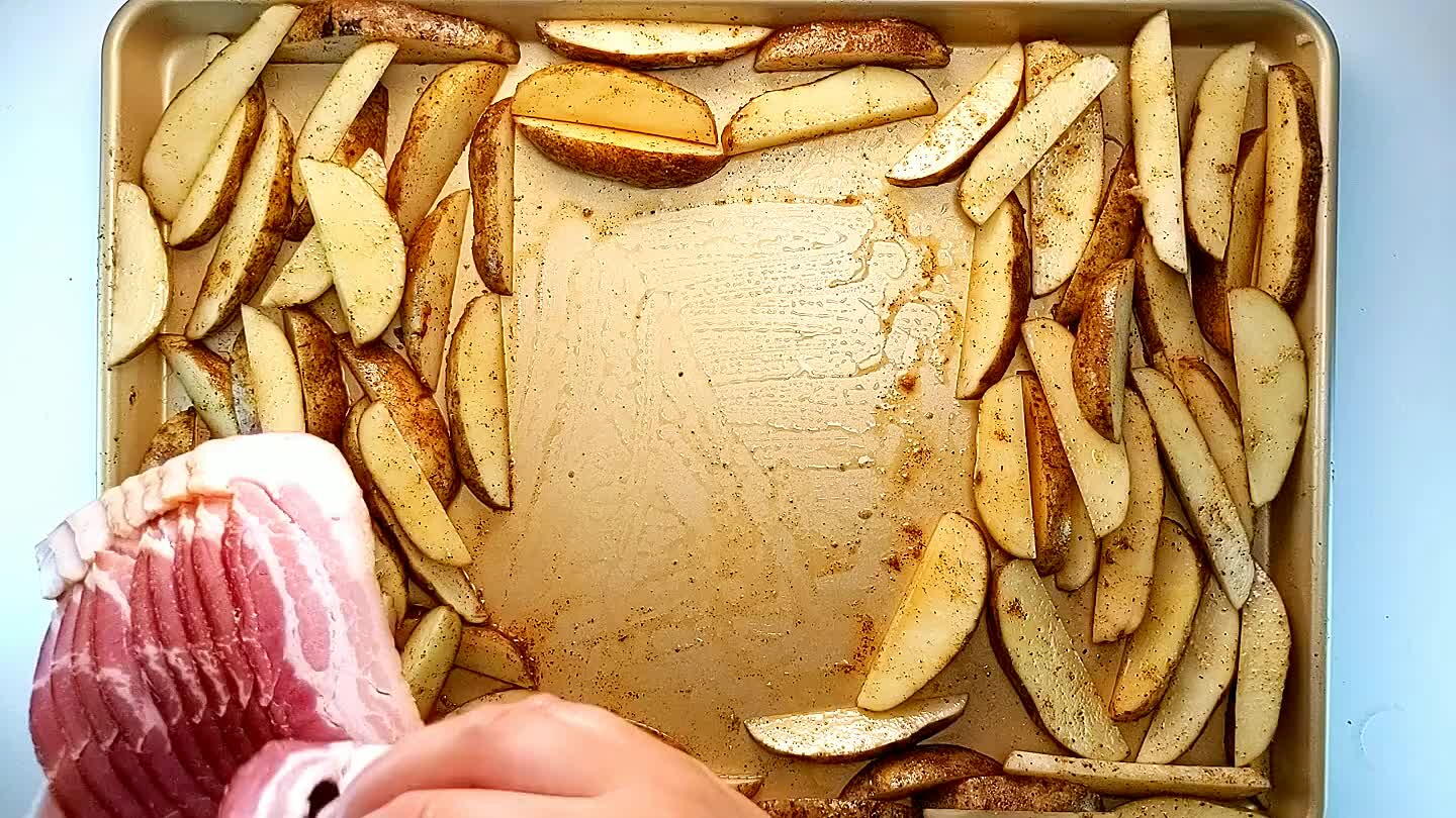 e pan. It's ok if it overlaps a bit. If your sheet pan is smaller, you may want to just use a separate pan!