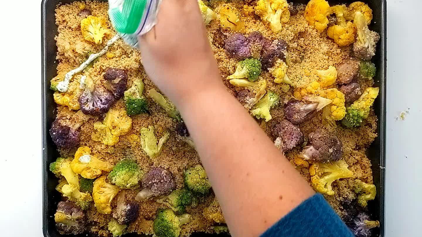 e evenly over the top, but you can also portion into bowls and spoon the sauce over the top or dollop over the whole pan. Enjoy!