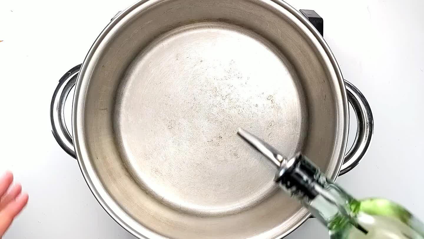 Bring to medium high heat and add the shredded carrots and cabbage.