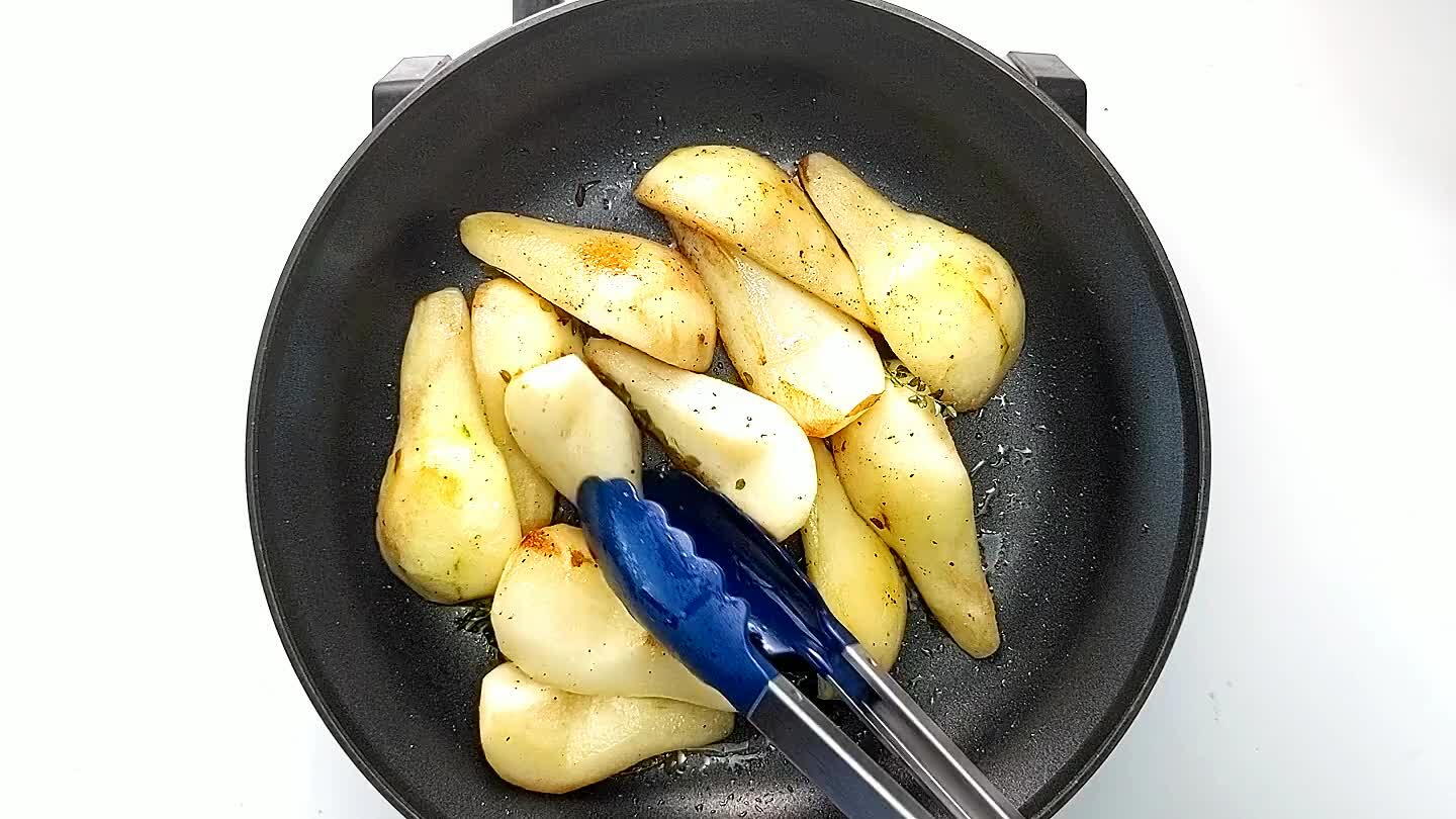 s of your pears the total cook time will vary. Mine were quite hard and took about 20 minutes. Ideally they will be soft on the outside with a little crispness/aldente remaining in the center.