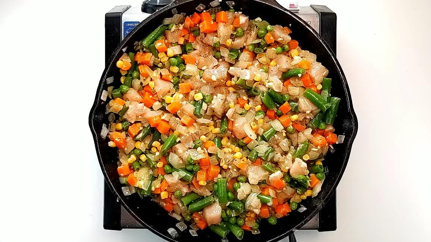 to cover thee vegetables.
