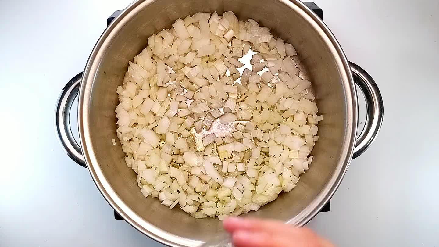 starts to brown.