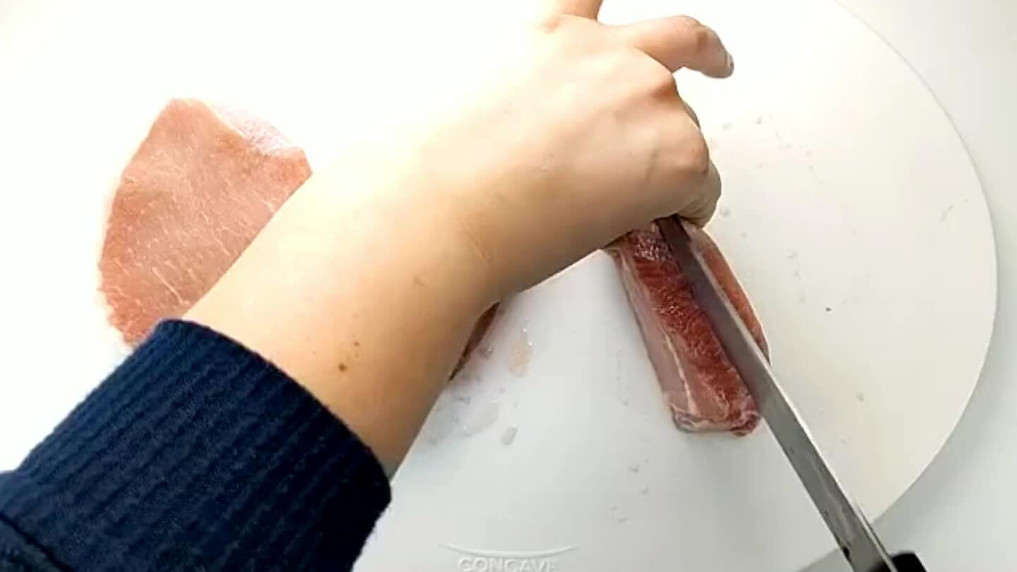 bout 1/2 inch pieces so they cook a bit faster.