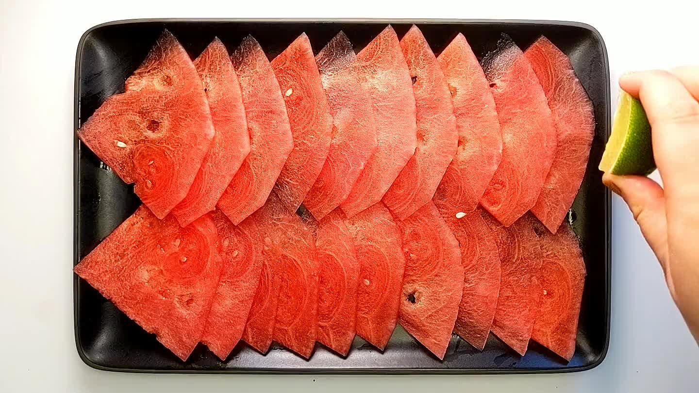 in seasoning. Layer lime slices in if you like for serving.