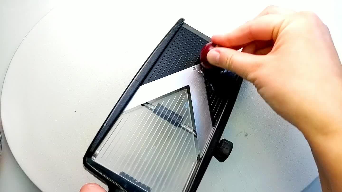 just slice thin with a knife.